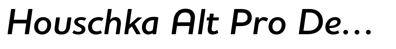 Houschka Alt Pro DemiBold Italic